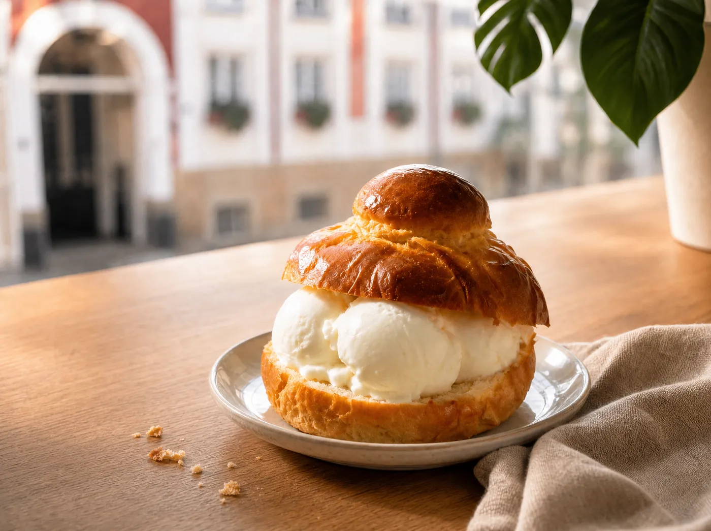Brioche con Gelato
