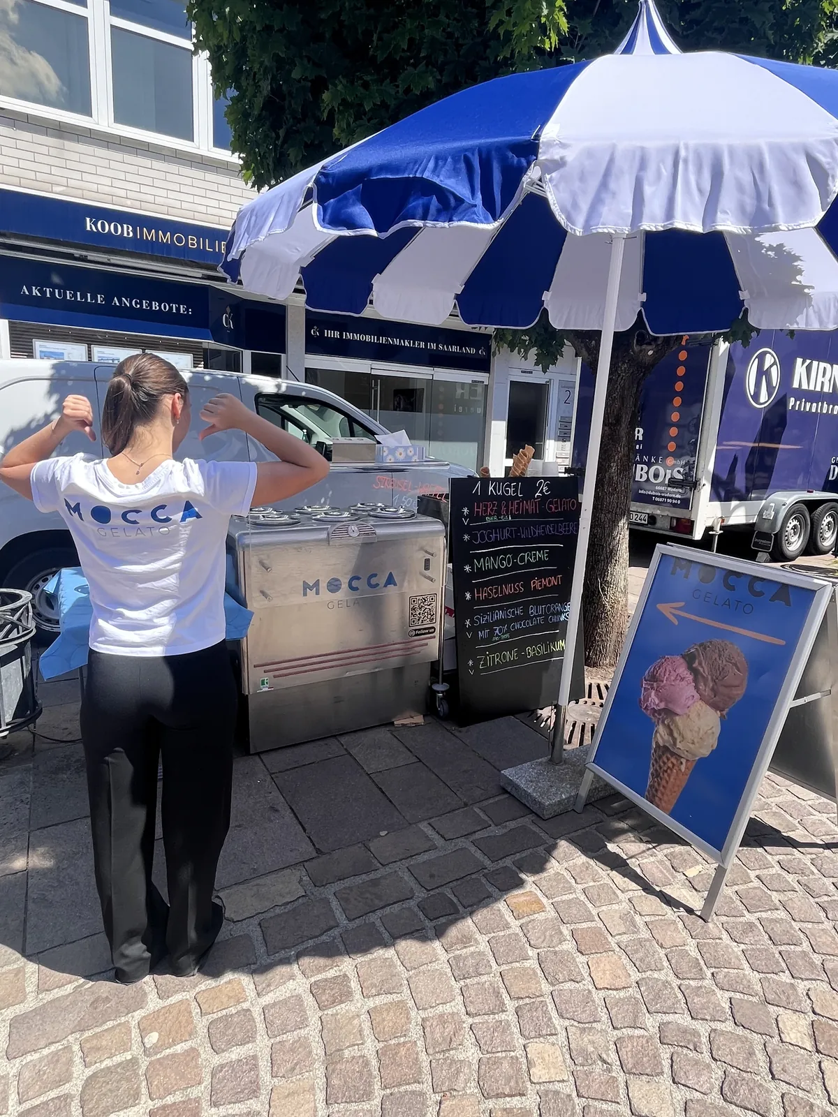 Mocca Gelato beim Event