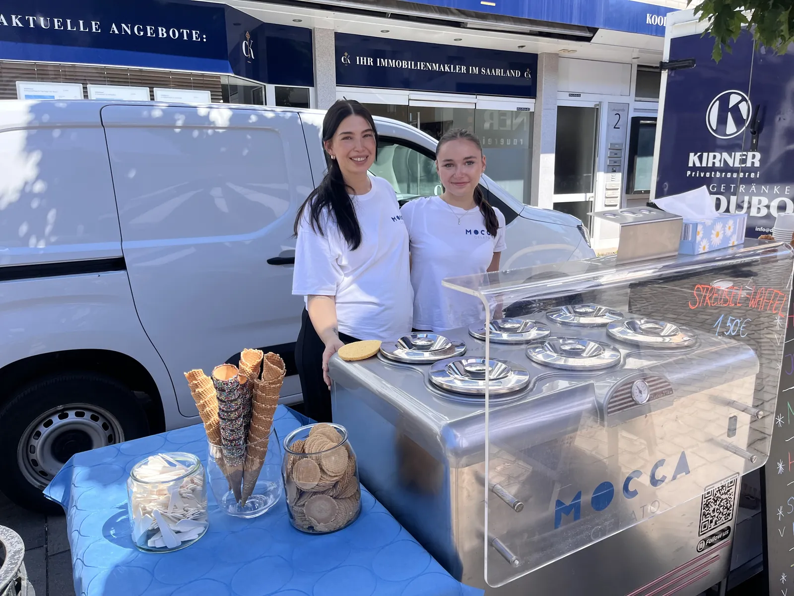 Mocca Gelato auf dem Stadtfest