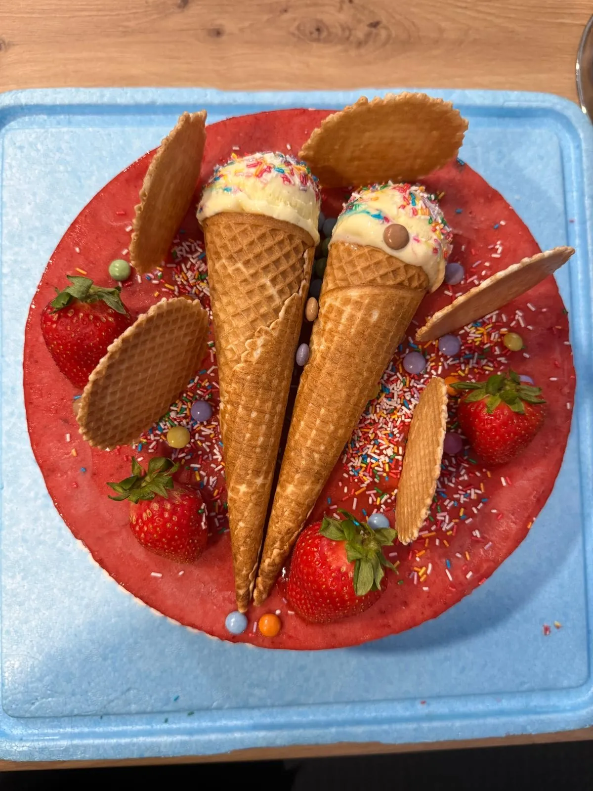 Torta Gelato von oben für Feiern